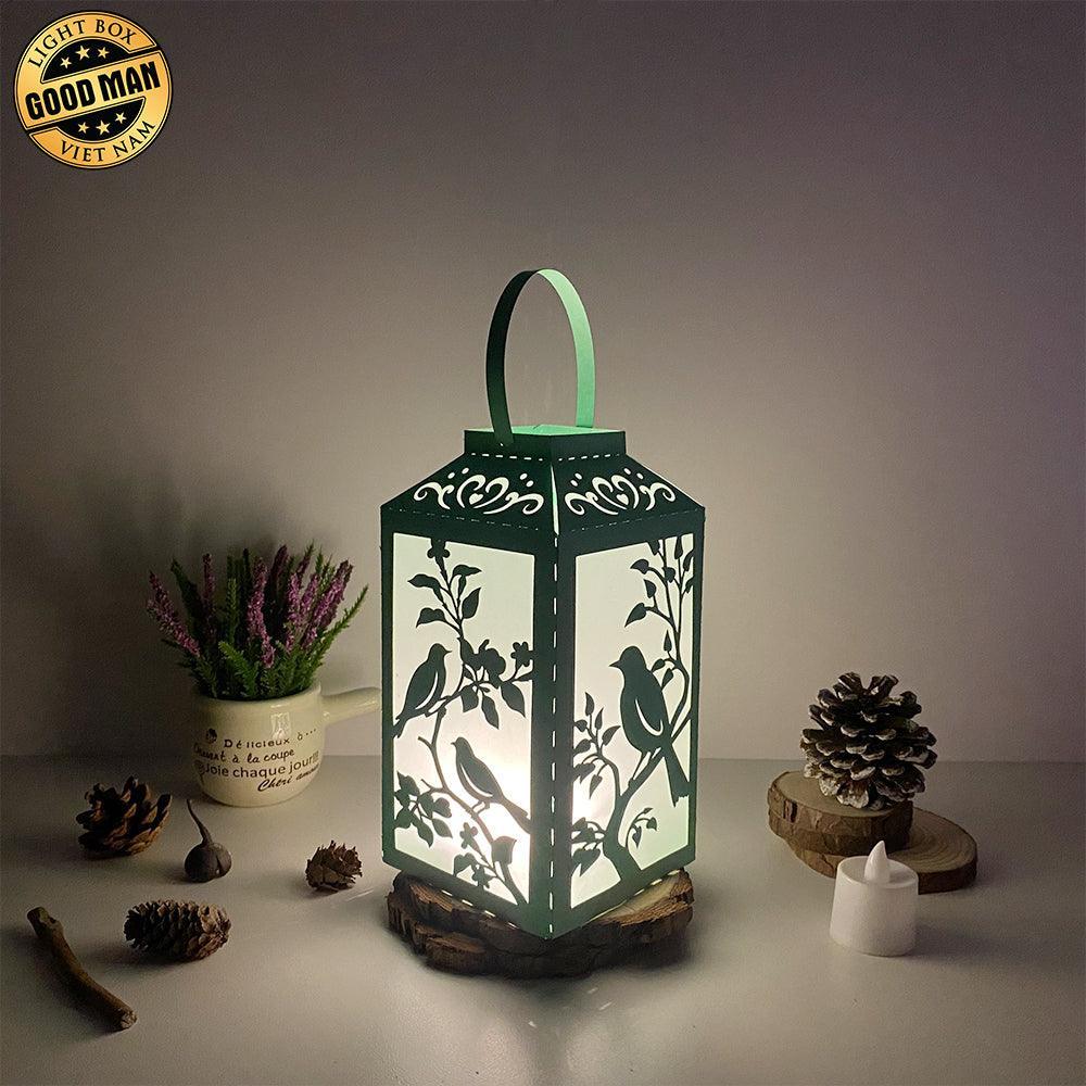 Bird 1 - Paper Cut Lantern File - Cricut File - 10x20cm - LightBoxGoodMan - LightboxGoodman