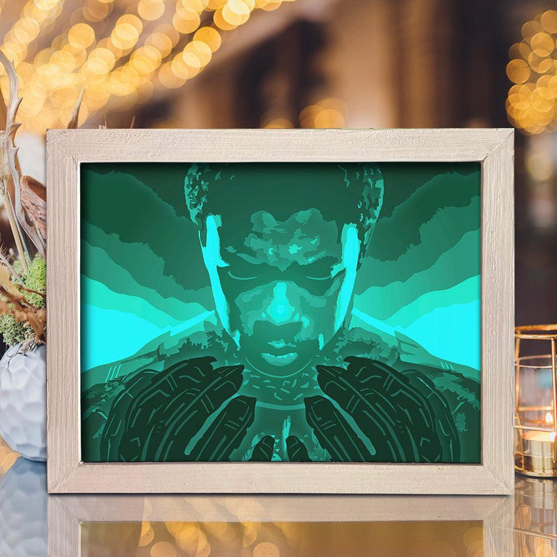Black Panther 2 - Paper Cut Light Box File - Cricut File - 8x10 inches - LightBoxGoodMan - LightboxGoodman