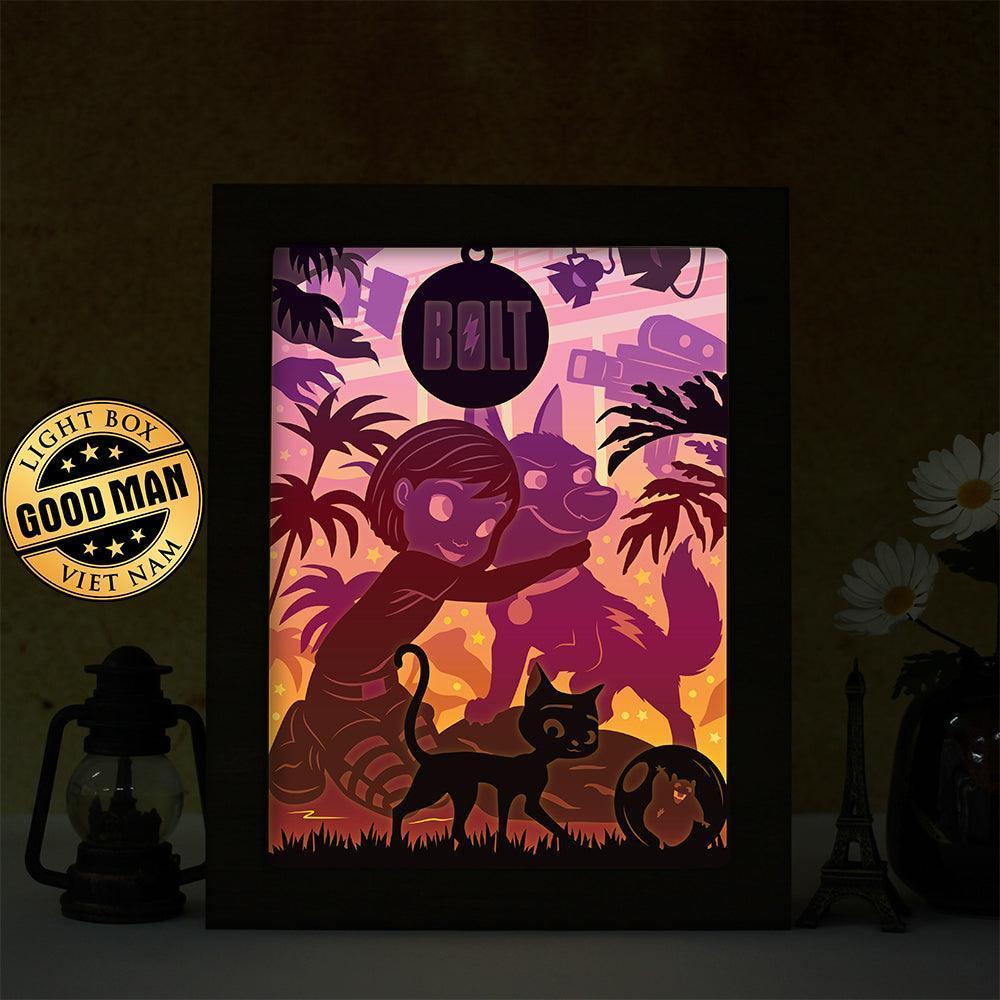 Bolt - Paper Cut Light Box File - Cricut File - 8x10 inches - LightBoxGoodMan - LightboxGoodman