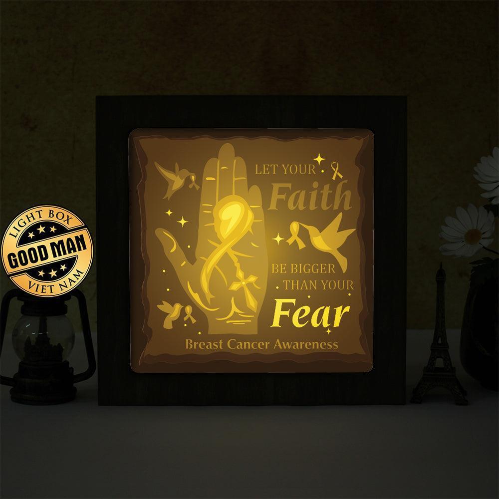 Breast Cancer – Paper Cut Light Box File - Cricut File - 20x20cm - LightBoxGoodMan - LightboxGoodman
