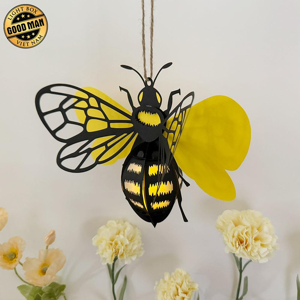 Bumblebee - 3D Bumblebee Lantern File - 11.4x7.9" - Cricut File - LightBoxGoodMan - LightboxGoodman