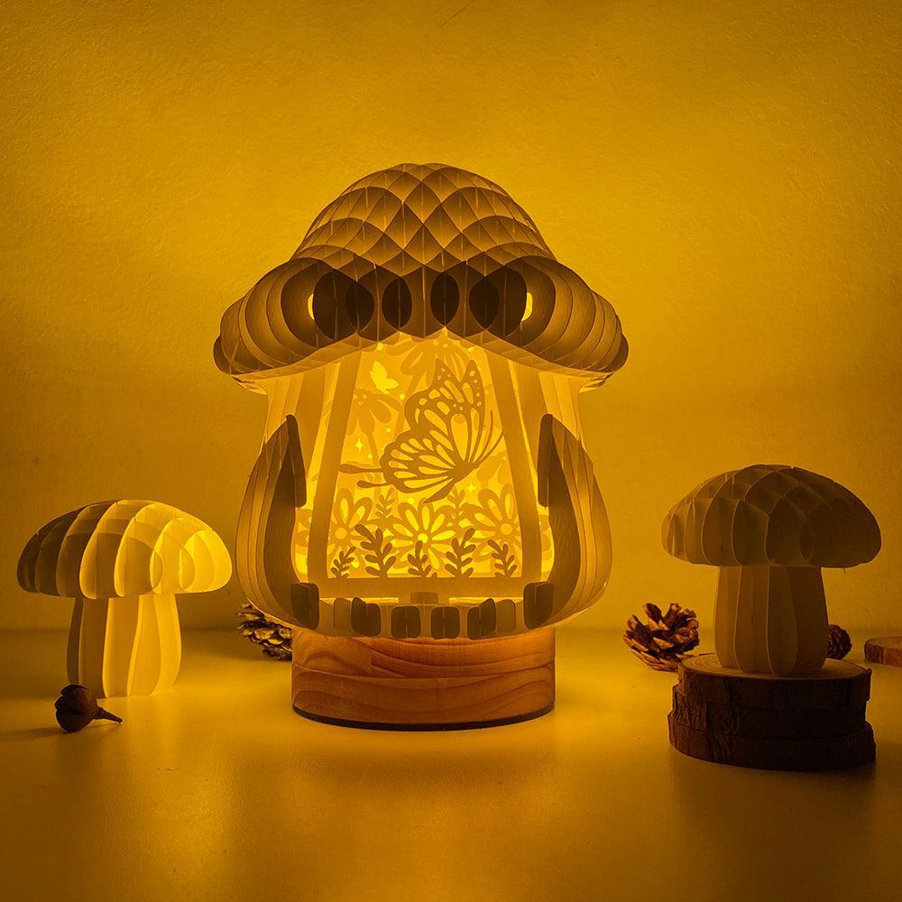 Butterfly - 3D Pop-up Light Box Mushroom File - Cricut File - LightBoxGoodMan - LightboxGoodman