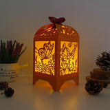 Butterfly - Paper Cut Lantern File - Cricut File - 10,5x20,6cm - LightBoxGoodMan