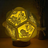 Butterfly- Pentagon 3D Lantern File - Cricut File - LightBoxGoodMan - LightboxGoodman