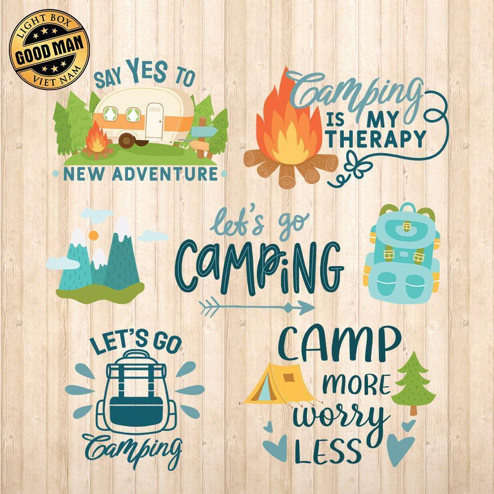 Camping - Cricut File - Svg, Png, Dxf, Eps - LightBoxGoodMan - LightboxGoodman
