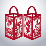 Cat Christmas - Paper Cut Lantern File - Cricut File - 10x16cm - LightBoxGoodMan - LightboxGoodman