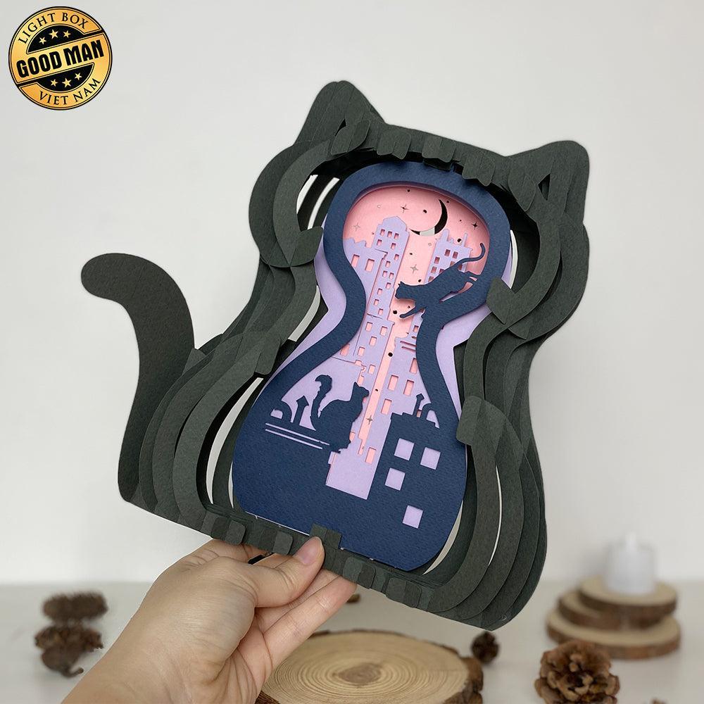 Cat City - Cat Pop-Up File - Cricut File - LightBoxGoodMan - LightboxGoodman