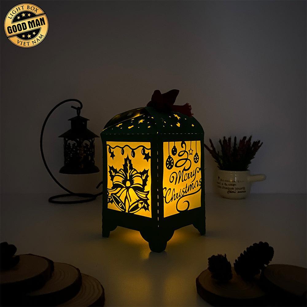 Christmas 2 - Paper Cut Lantern File - Cricut File - 10,5x20,6cm - LightBoxGoodMan - LightboxGoodman