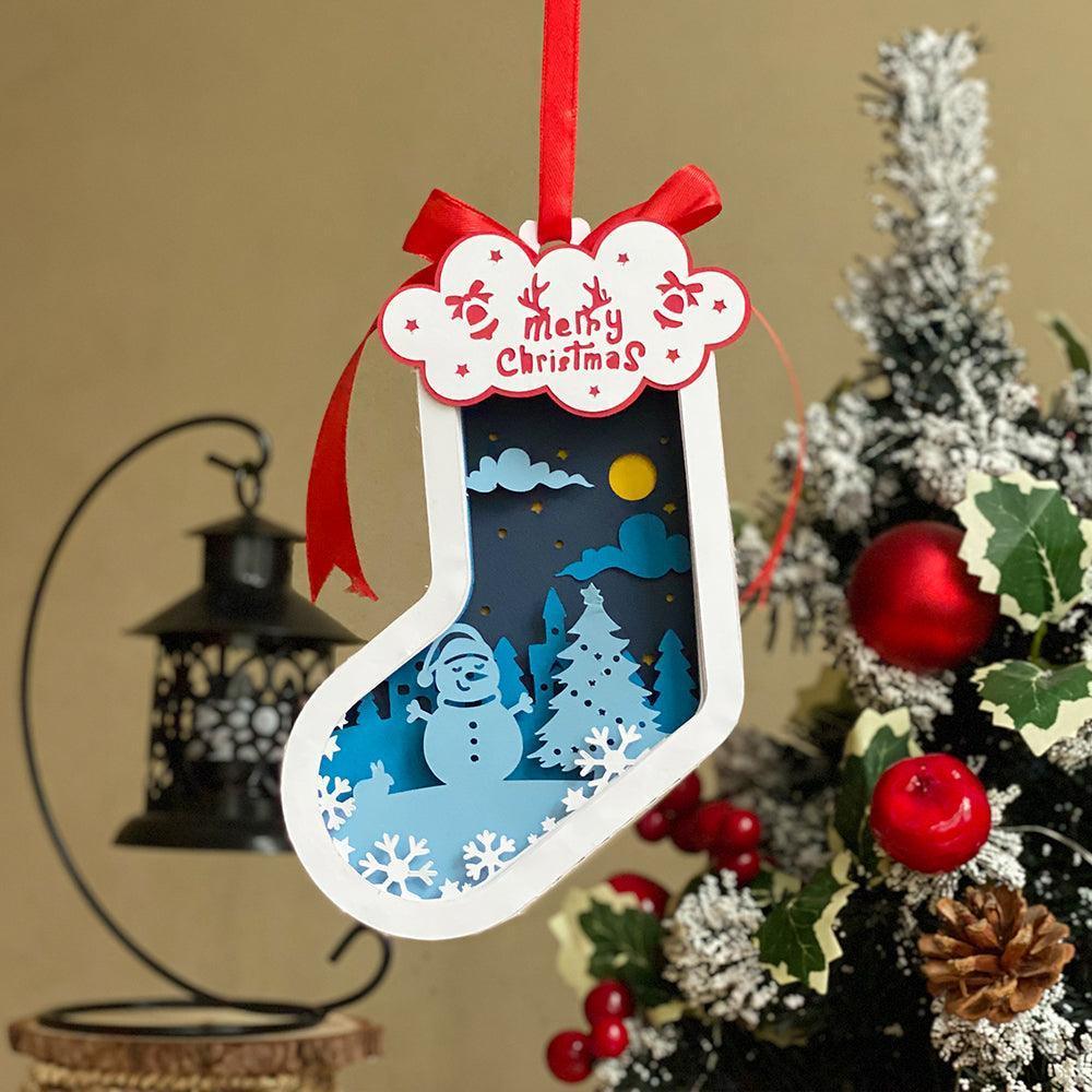 Christmas 4 - 3D Sock Lantern File - Cricut File - LightBoxGoodMan - LightboxGoodman