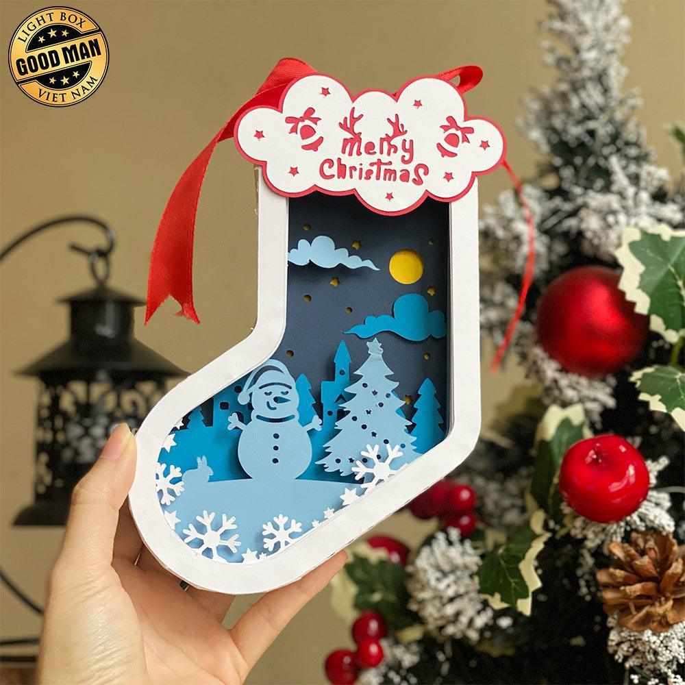 Christmas 4 - 3D Sock Lantern File - Cricut File - LightBoxGoodMan - LightboxGoodman