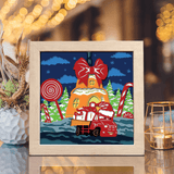 Christmas Bell 4 – Paper Cut Light Box File - Cricut File - 8x8 inches - LightBoxGoodMan