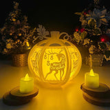Christmas Deer 2 - 3D Pumpkin Lantern File - Cricut File 1 - LightBoxGoodMan