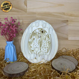 Christmas Gnome - Easter Egg 3D Pop-up File - Cricut File - 5.8x4.8" - LightBoxGoodMan - LightboxGoodman