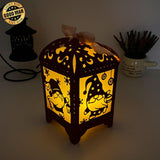 Christmas Gnome - Paper Cut Lantern File - Cricut File - 10,5x20,6cm - LightBoxGoodMan - LightboxGoodman