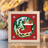 Christmas Ice Skates – Paper Cut Light Box File - Cricut File - 8x8 inches - LightBoxGoodMan - LightboxGoodman