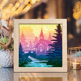 Christmas In The Forest 2 – Paper Cut Light Box File - Cricut File - 8x8 inches - LightBoxGoodMan - LightboxGoodman