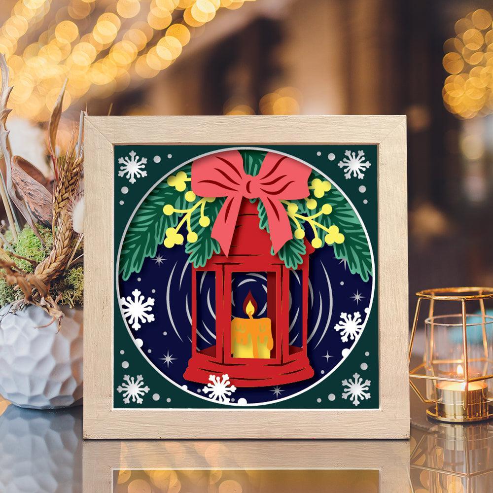 Christmas Light – Paper Cut Light Box File - Cricut File - 8x8 inches - LightBoxGoodMan - LightboxGoodman