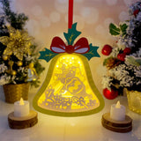 Christmas Santa - Bell Lantern File - Cricut File - LightBoxGoodMan