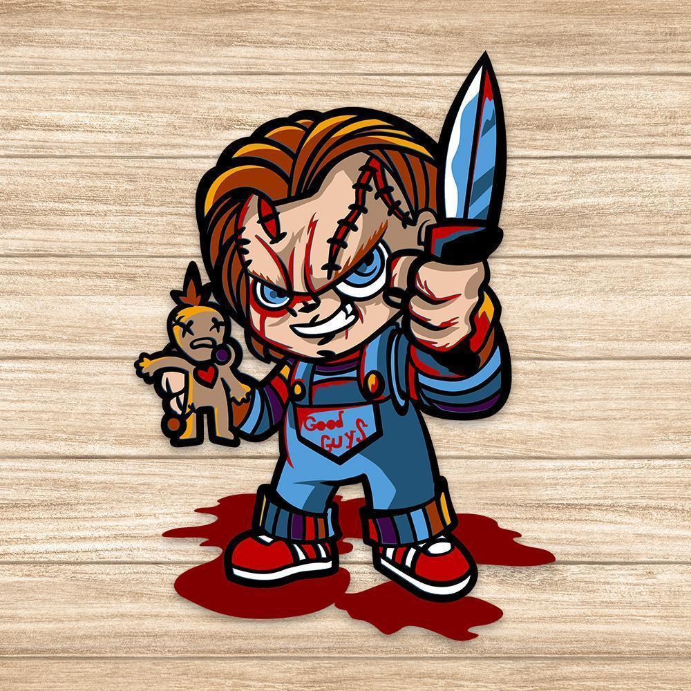 Chucky - Paper 3D Layered File - Cricut File - 18x26cm - LightBoxGoodMan - LightboxGoodman