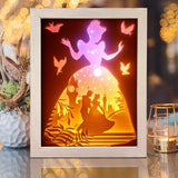 Cinderella 4 – Paper Cut Light Box File - Cricut File - 20x26cm - LightBoxGoodMan - LightboxGoodman