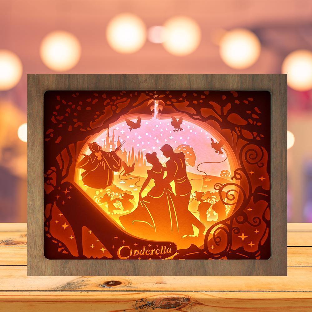 Cinderella 1 - Pop-up Light Box File - Cricut File - LightBoxGoodMan