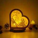 Cinderella - Heart Papercut Lightbox File - 6,2x6,4