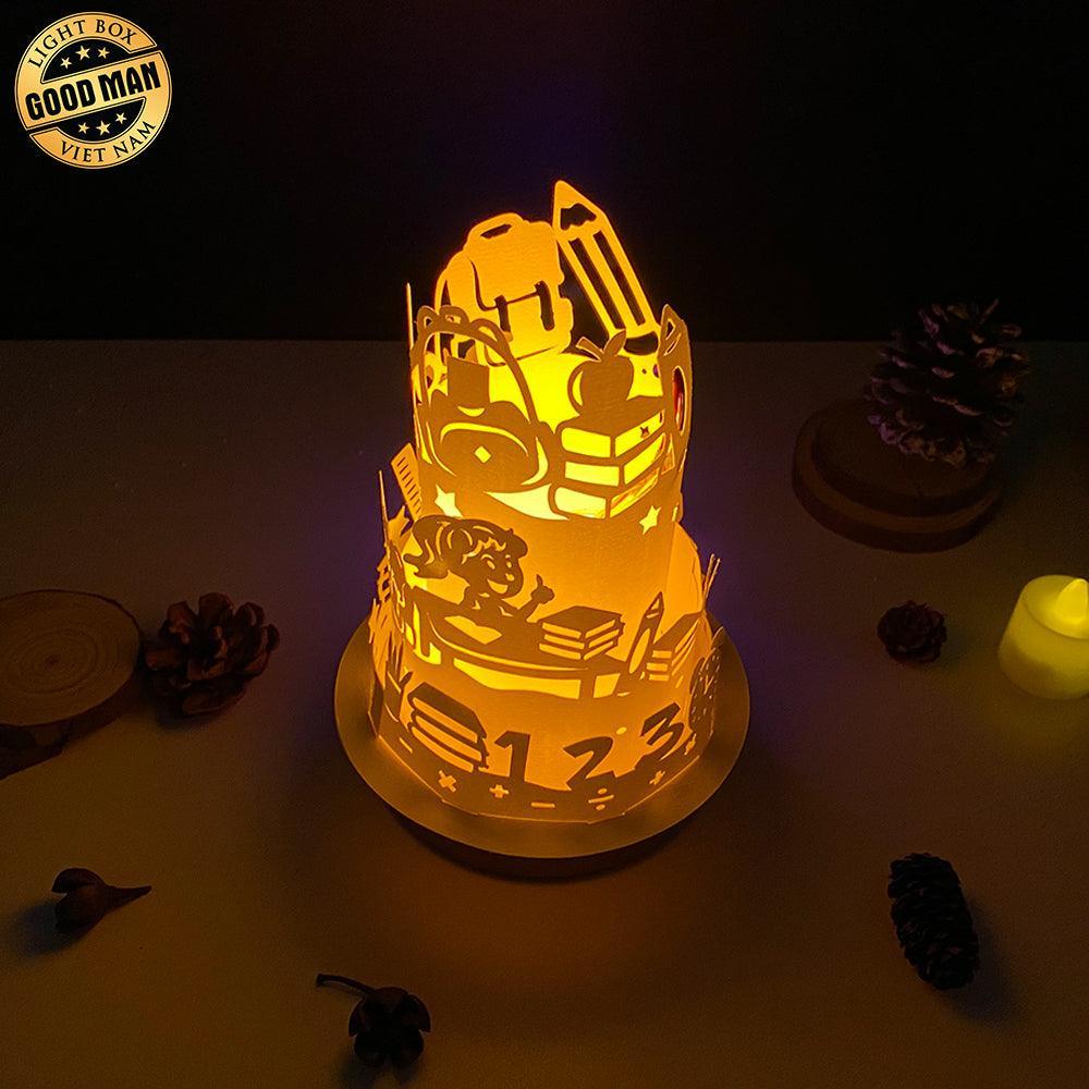 Classroom - 3D Dome Lantern File - Cricut File - LightBoxGoodMan - LightboxGoodman