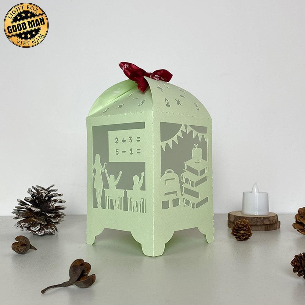 Classroom - Paper Cut Lantern File - Cricut File - 10,5x20,6cm - LightBoxGoodMan - LightboxGoodman