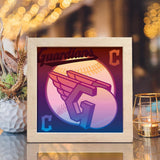 Cleveland Guardians Team – Paper Cut Light Box File - Cricut File - 20x20cm - LightBoxGoodMan