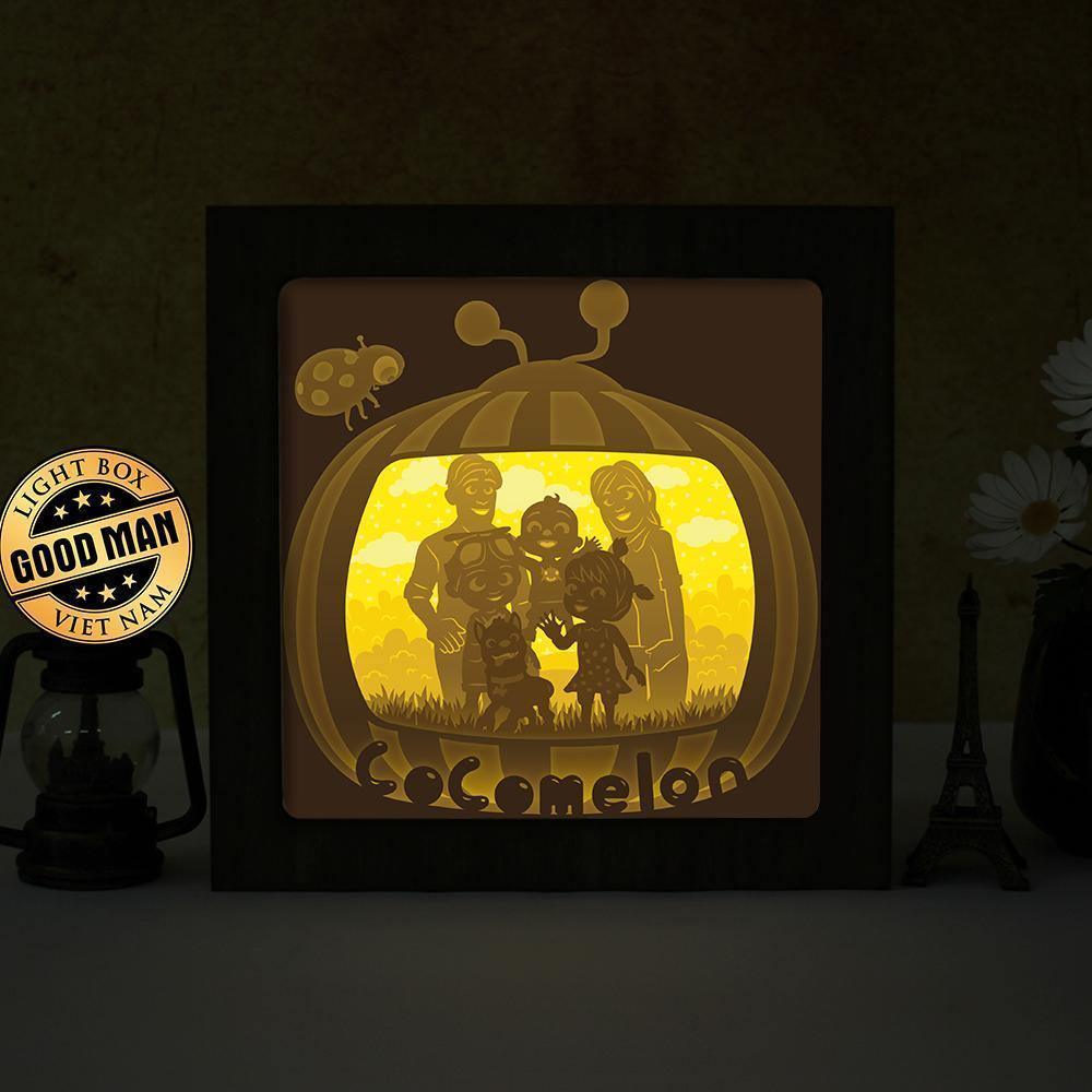 Cocomelon - Paper Cut Light Box File - Cricut File - 20x20cm - LightBoxGoodMan - LightboxGoodman
