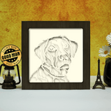 Colorful Labrador – Paper Cut Light Box File - Cricut File - 8x8 inches - LightBoxGoodMan - LightboxGoodman