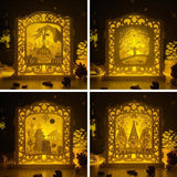 Combo 4 Merry Christmas 1 - Pop-up Light Box File - Cricut File - LightBoxGoodMan
