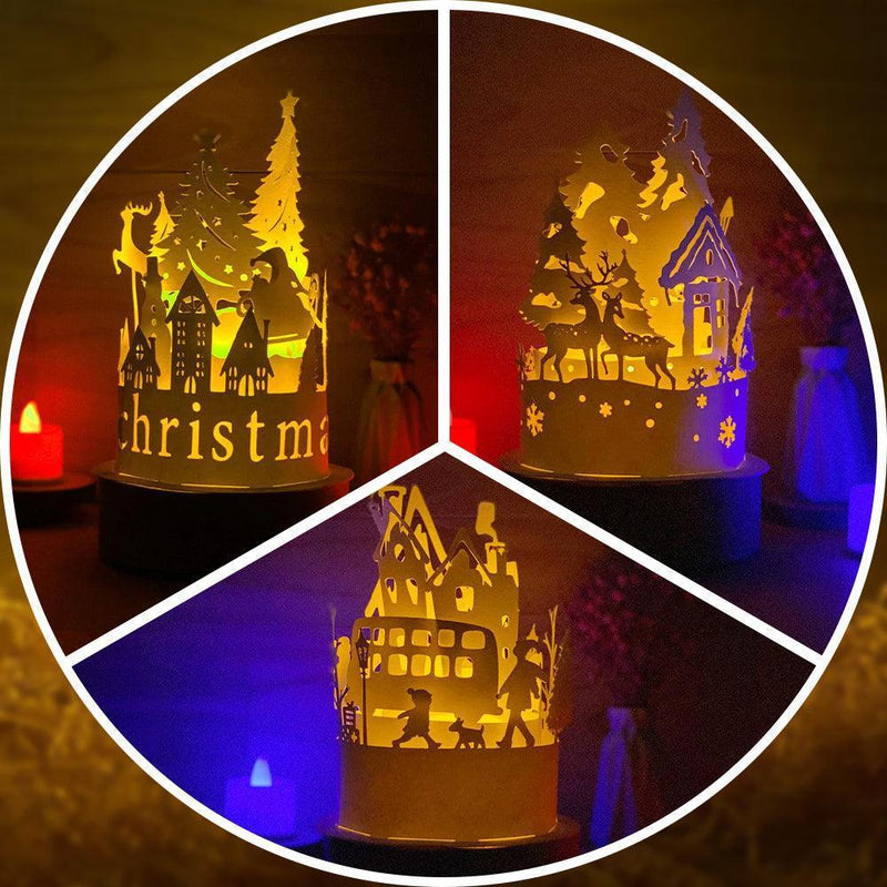 Combo Merry Christmas 8 - 3D Dome Lantern File - Cricut File - LightBoxGoodMan - LightboxGoodman