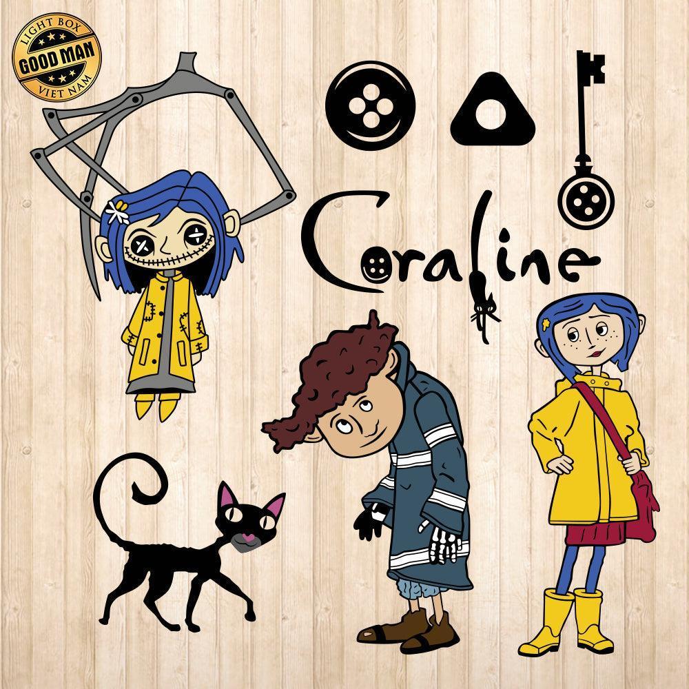 Coraline - Cricut File - Svg, Png, Dxf, Eps - LightBoxGoodMan - LightboxGoodman