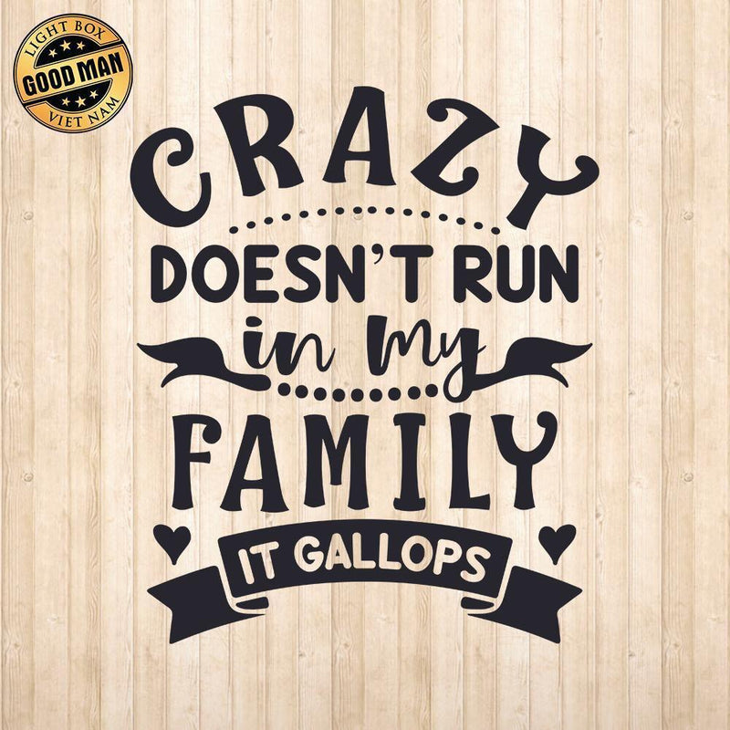 Crazy Family - Cricut File - Svg, Png, Dxf, Eps - LightBoxGoodMan - LightboxGoodman