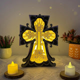 Cross - Cross Papercut Lightbox File - Cricut File - 9.3x7