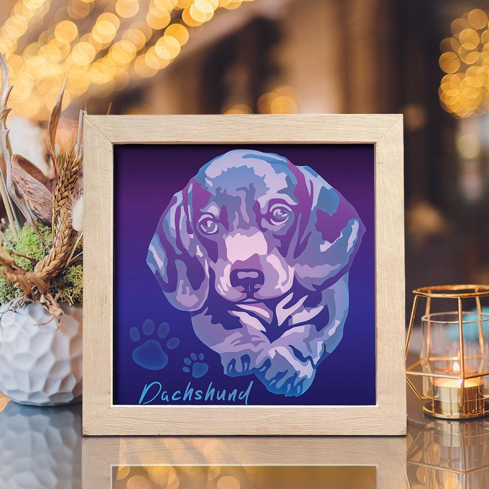 Dachshund – Paper Cut Light Box File - Cricut File - 8x8 inches - LightBoxGoodMan - LightboxGoodman