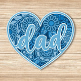 Dad - Paper 3D Layered File - Cricut File - 19x16cm - LightBoxGoodMan