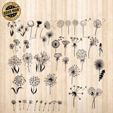 Dandelions - Cricut File - Svg, Png, Dxf, Eps - LightBoxGoodMan - LightboxGoodman