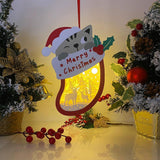 Deer 2 - Paper Cut Pet Light Box File - Xmas Cat Motif - Cricut File - 8x6 Inches - LightBoxGoodMan