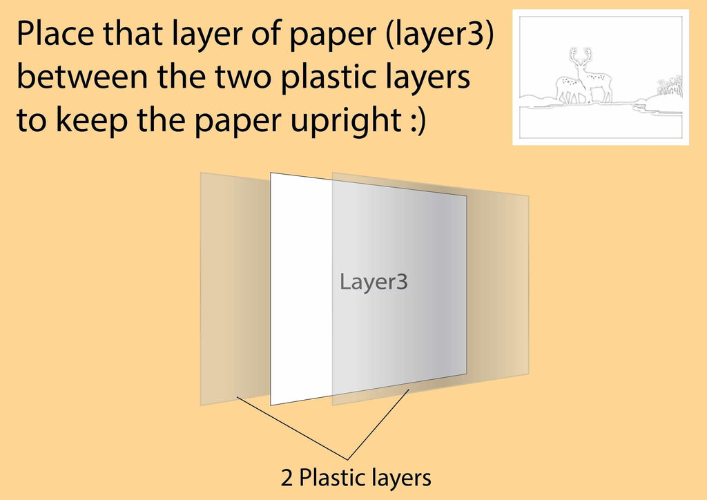 Deer 4 – Paper Cut Light Box File - Cricut File - 8x10 inches - LightBoxGoodMan - LightboxGoodman