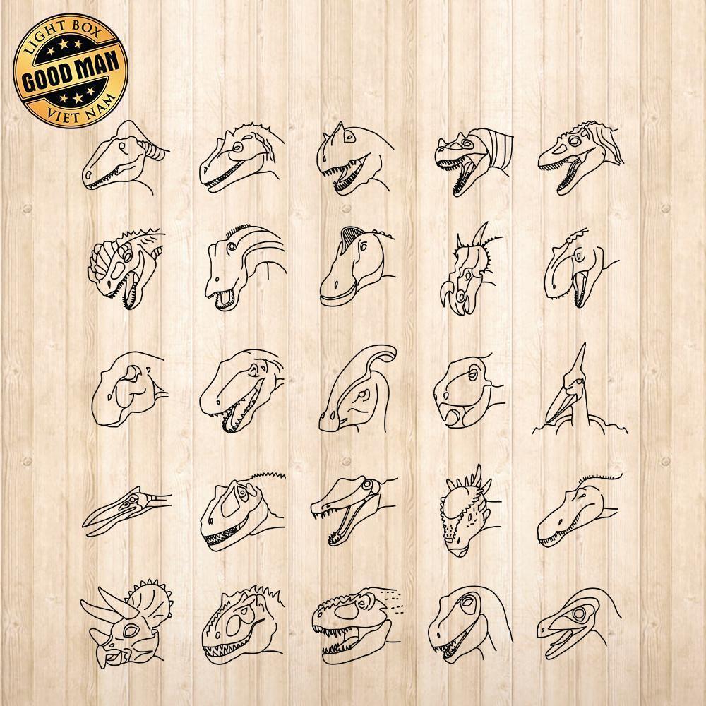 Dinosaur - Cricut File - Svg, Png, Dxf, Eps - LightBoxGoodMan - LightboxGoodman