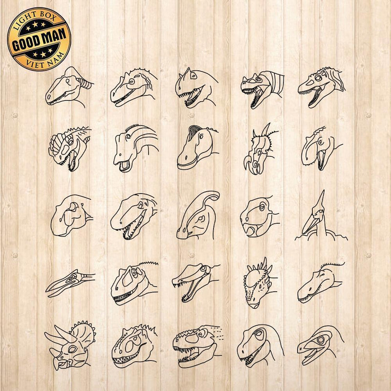 Dinosaur - Cricut File - Svg, Png, Dxf, Eps - LightBoxGoodMan - LightboxGoodman
