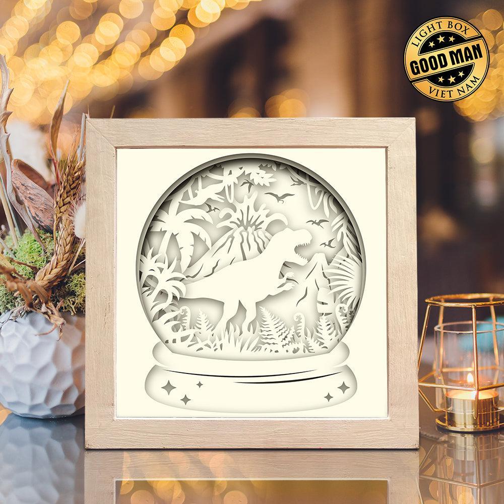 Dinosaurs 4 – Paper Cut Light Box File - Cricut File - 8x8 inches - LightBoxGoodMan - LightboxGoodman