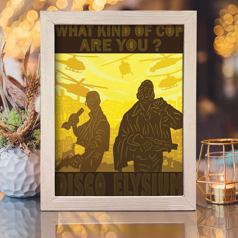 Disco Elysium – Paper Cut Light Box File - Cricut File - 20x26cm - LightBoxGoodMan - LightboxGoodman