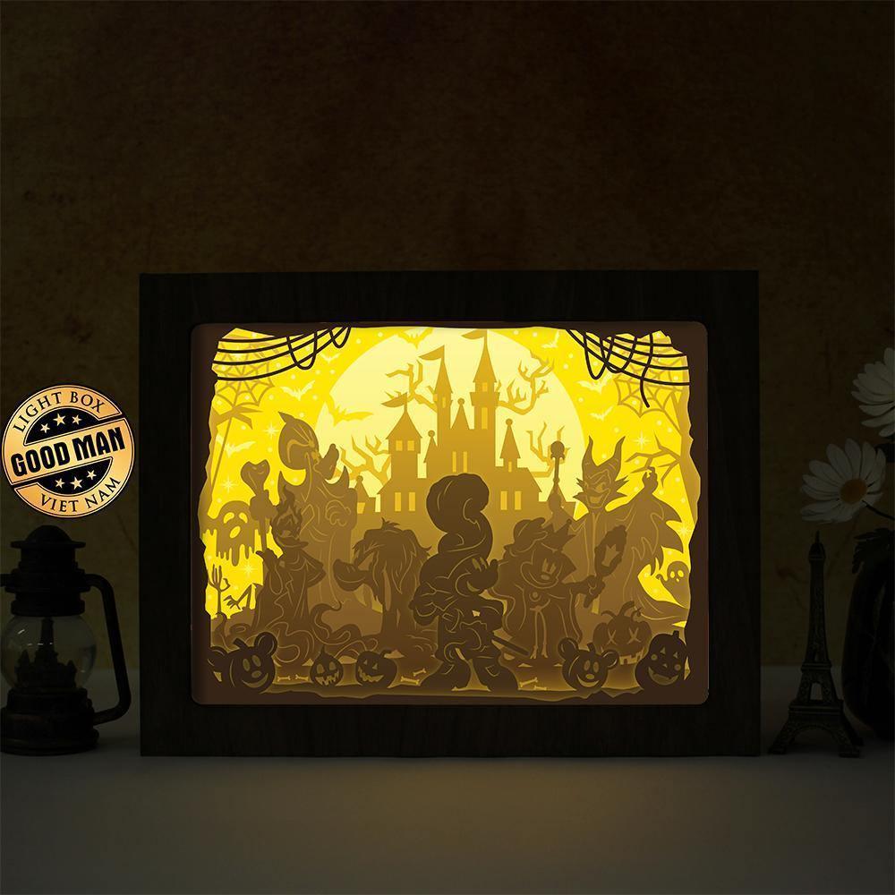 Disney Halloween – Paper Cut Light Box File - Cricut File - 20x26cm - LightBoxGoodMan - LightboxGoodman