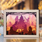 Disney Princess Christmas – Paper Cut Light Box File - Cricut File - 8x10 inches - LightBoxGoodMan - LightboxGoodman