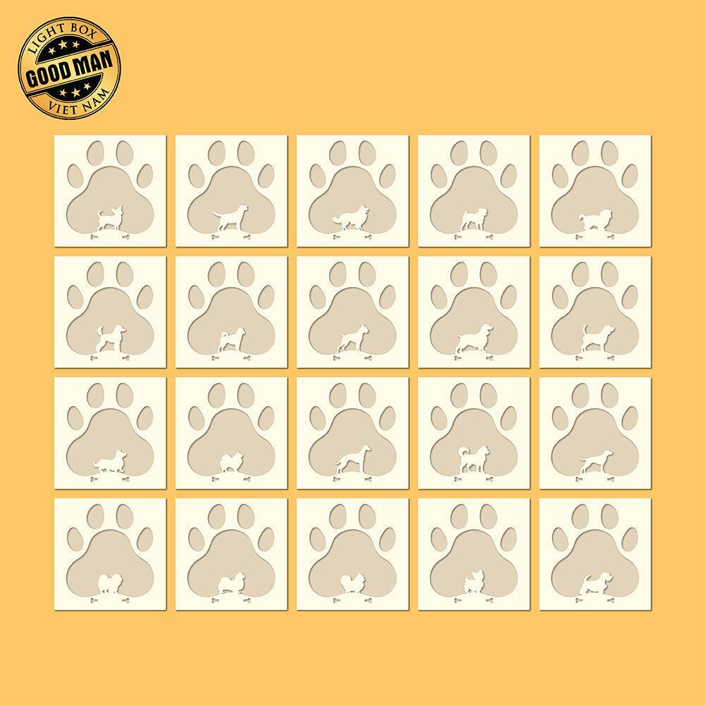 Dog Bundle – Paper Cut Light Box File - Cricut File - 8x8 inches - LightBoxGoodMan - LightboxGoodman