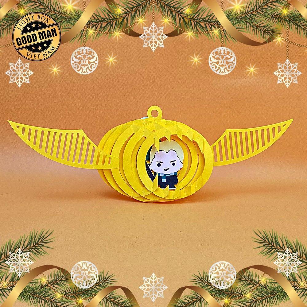 Draco Malfoy - 3D Pop-up Light Box Ornament File - Cricut File - LightBoxGoodMan - LightboxGoodman