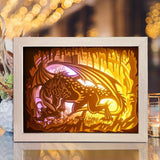 Dragon 3 - Paper Cut Light Box File - Cricut File - 8x10 inches - LightBoxGoodMan - LightboxGoodman